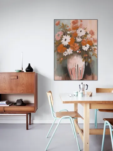 Vibrant Floral Vase