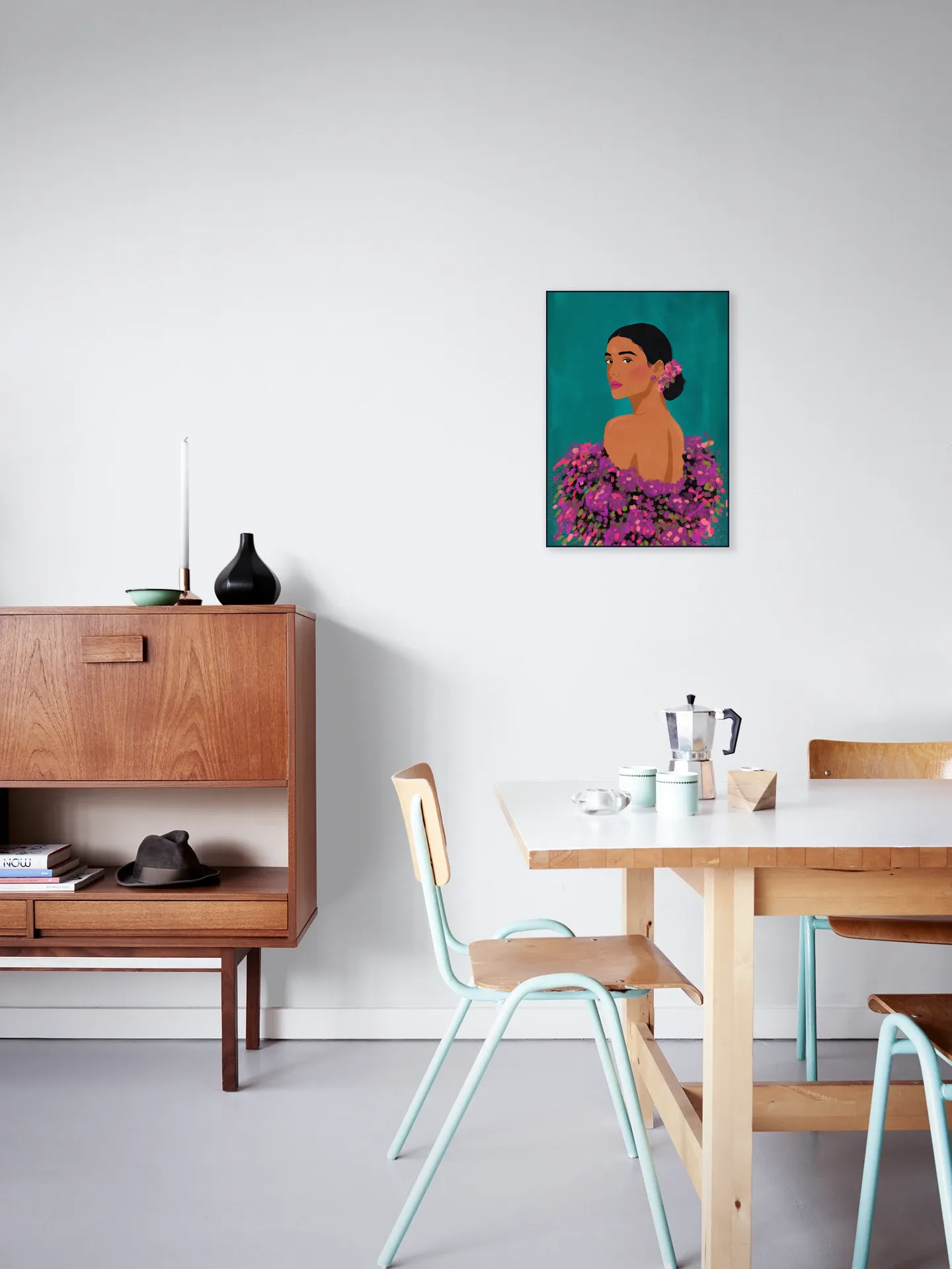 Beauty On Teal