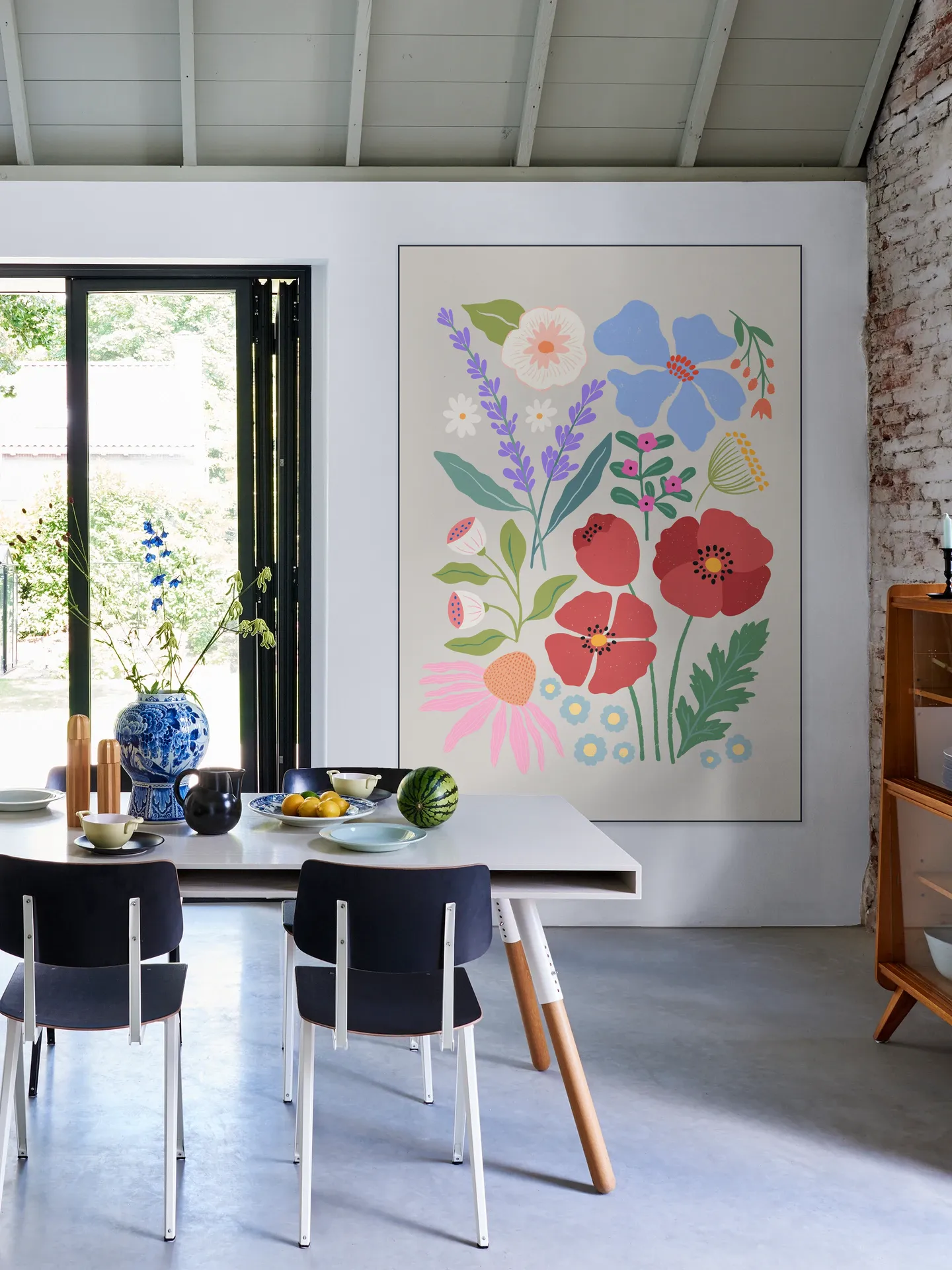 Poppies and Lavender Meadow
