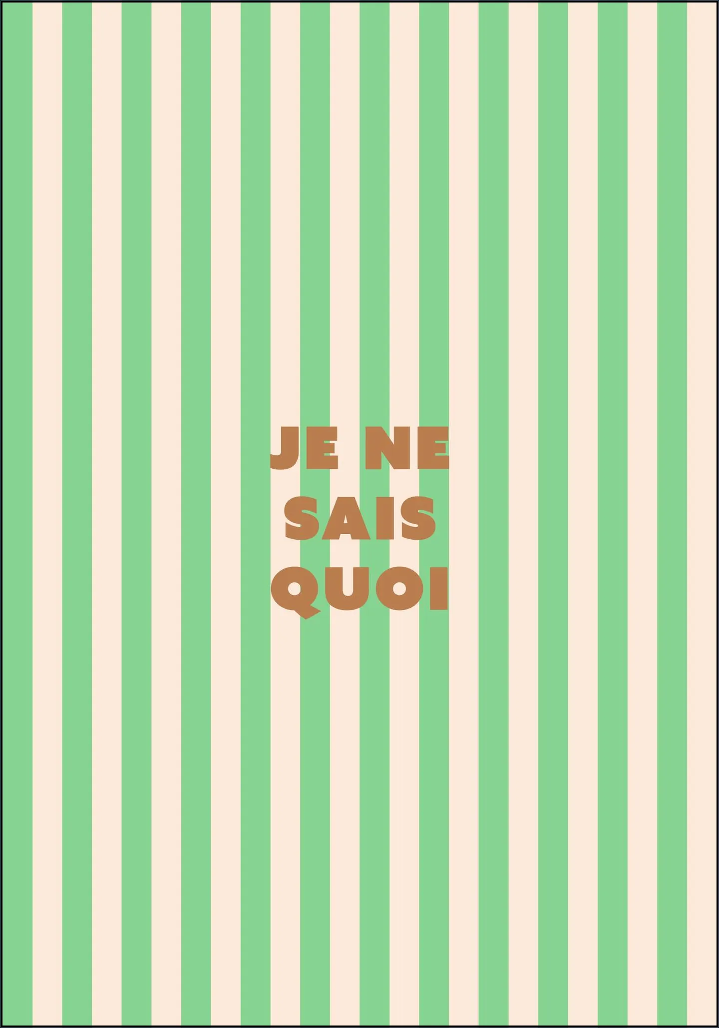 Je Ne Sais Quoi Striped