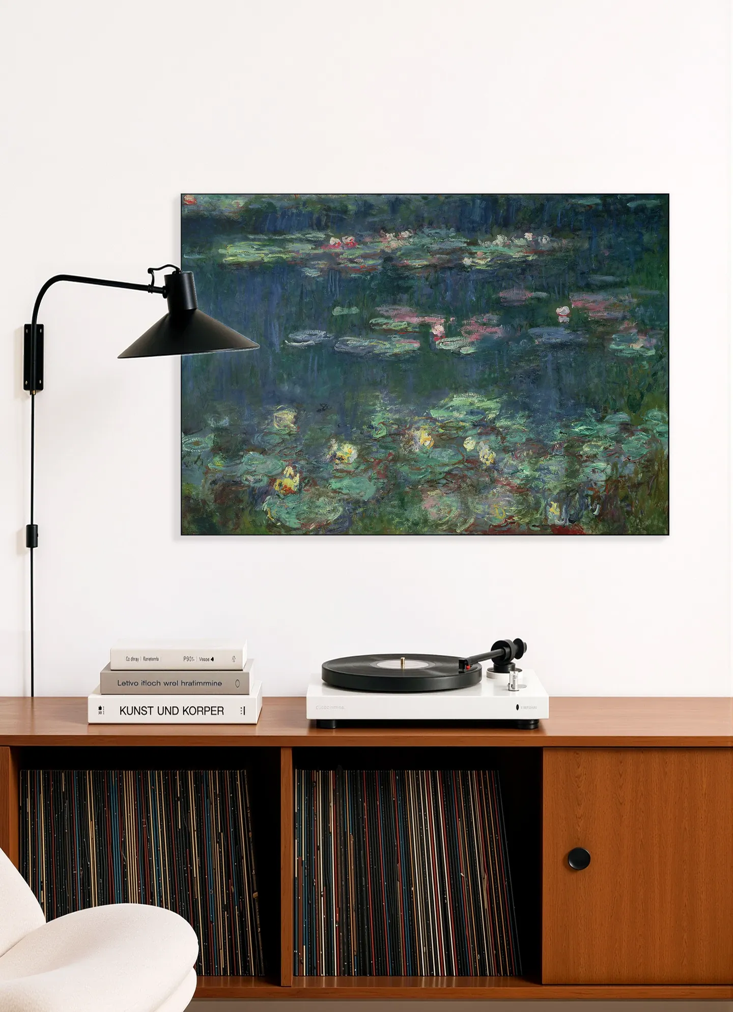 Waterlilies: Green Reflections - Detail