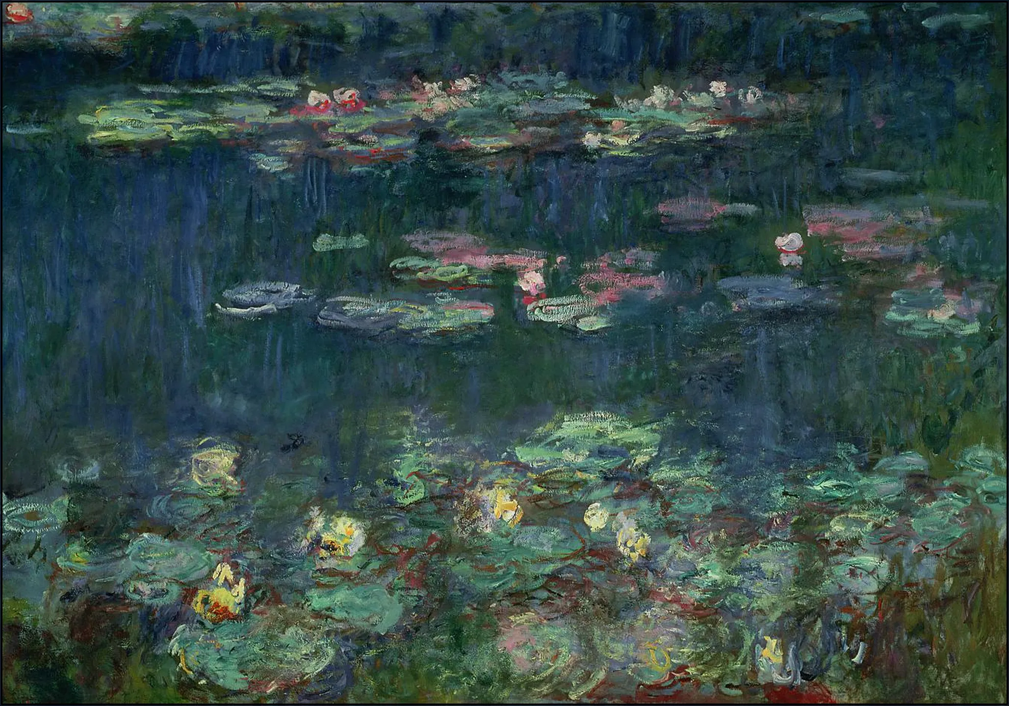 Waterlilies: Green Reflections - Detail