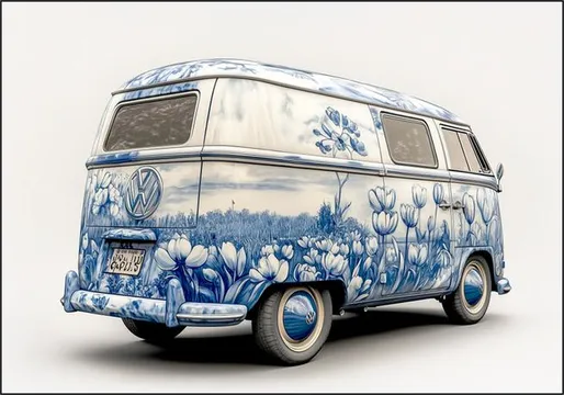 Delft Blue VW Bus 4