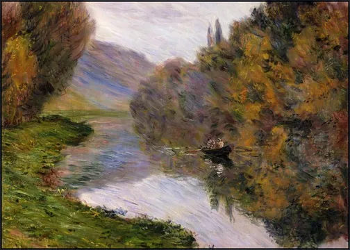 Boat on the Seine near Jeufosse