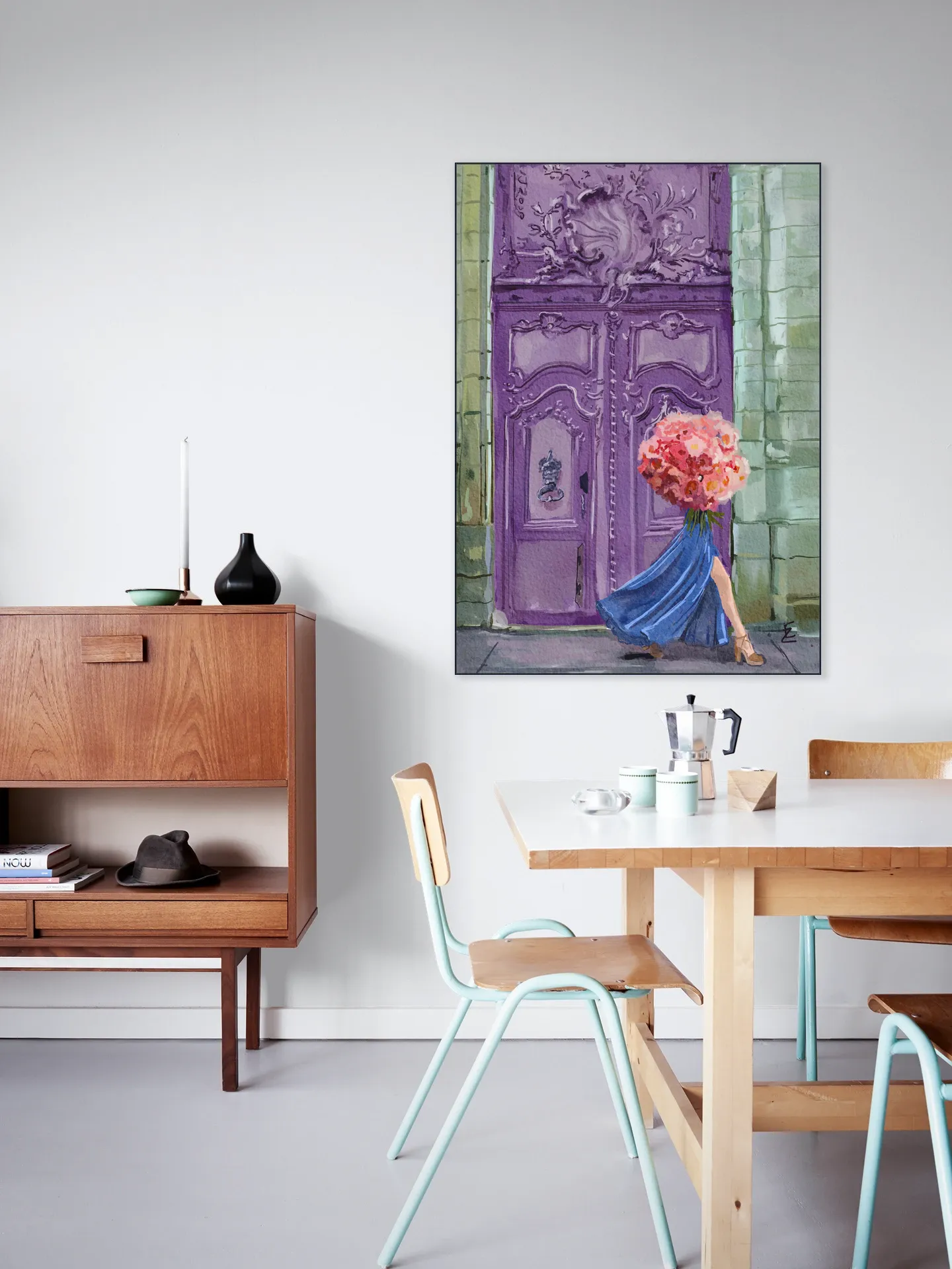 Lady with the Peonies