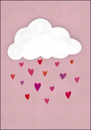 Raining Colorful Hearts