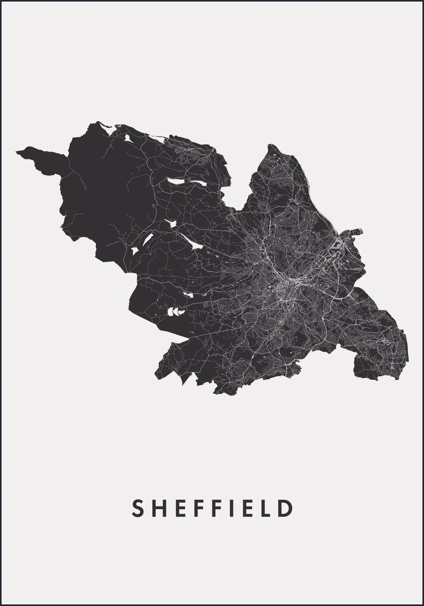 Sheffield City Map