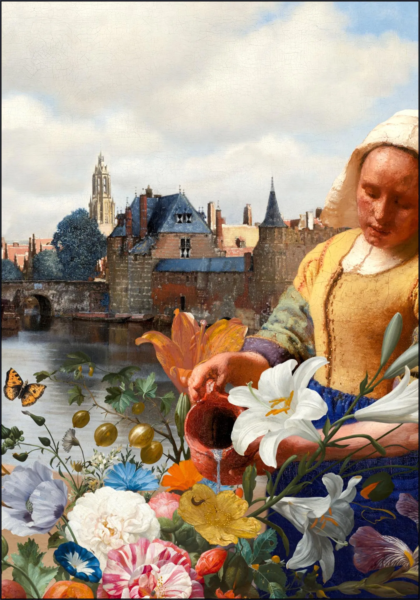 Milkmaid - View of Delft Garden Edition