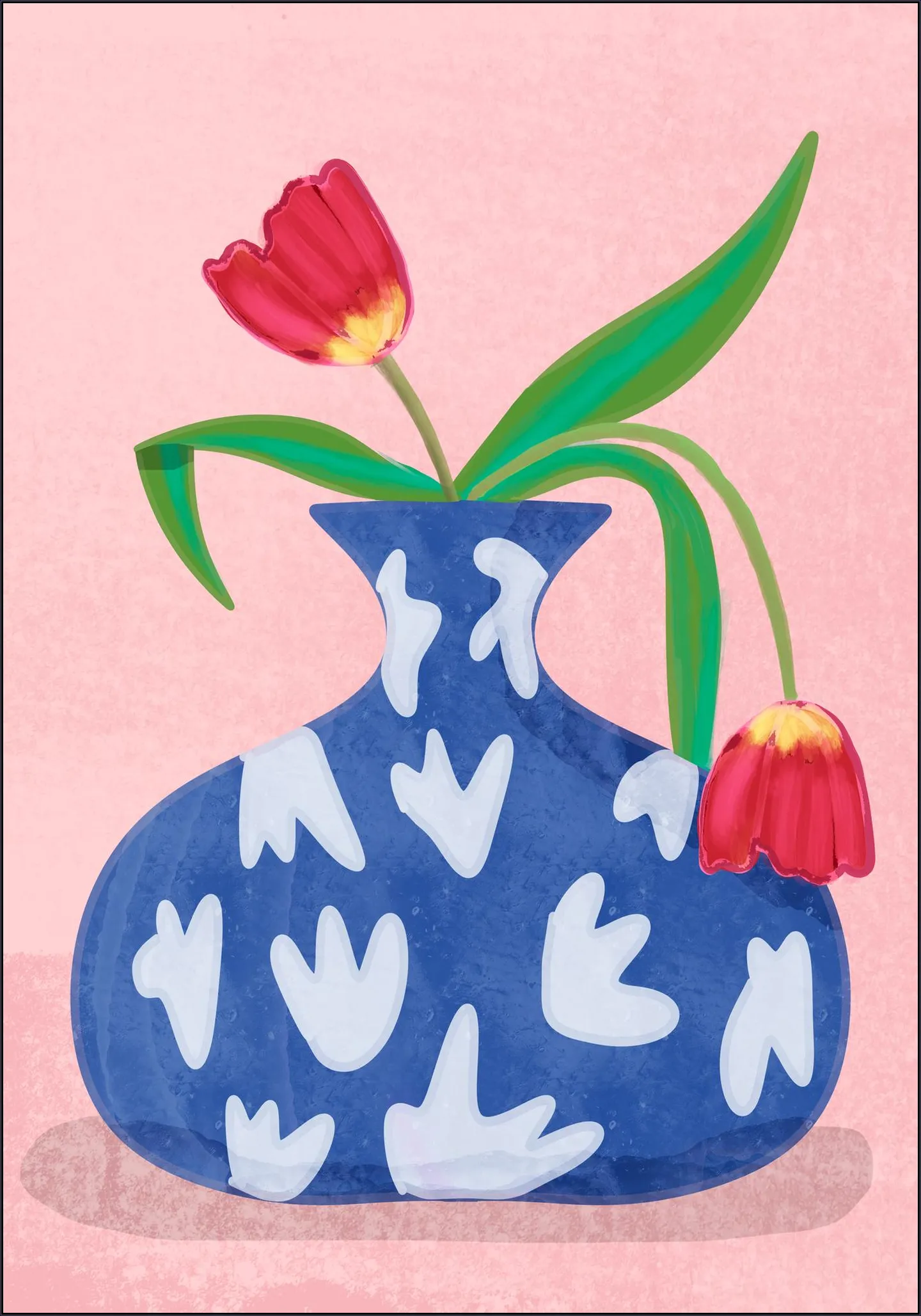 Tulpe in vase