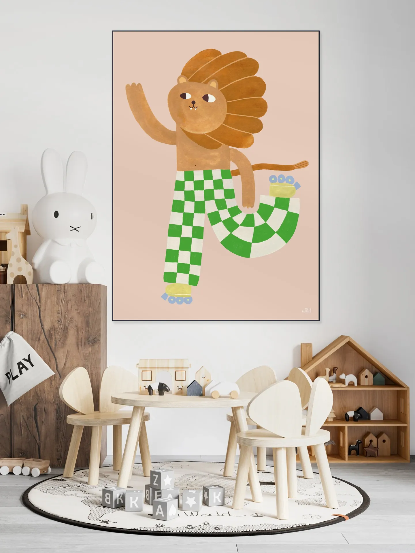 Skating Lion