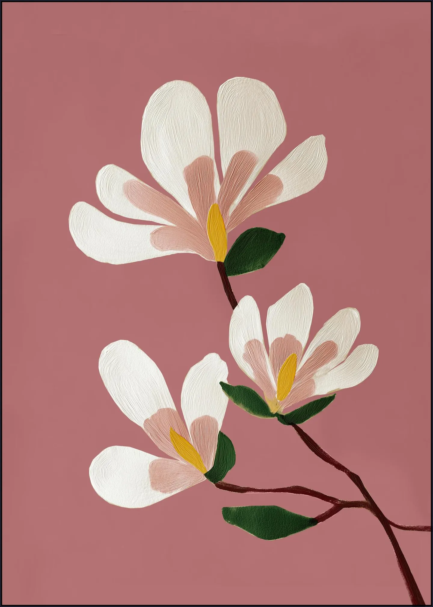 Pink Magnolia Flowers
