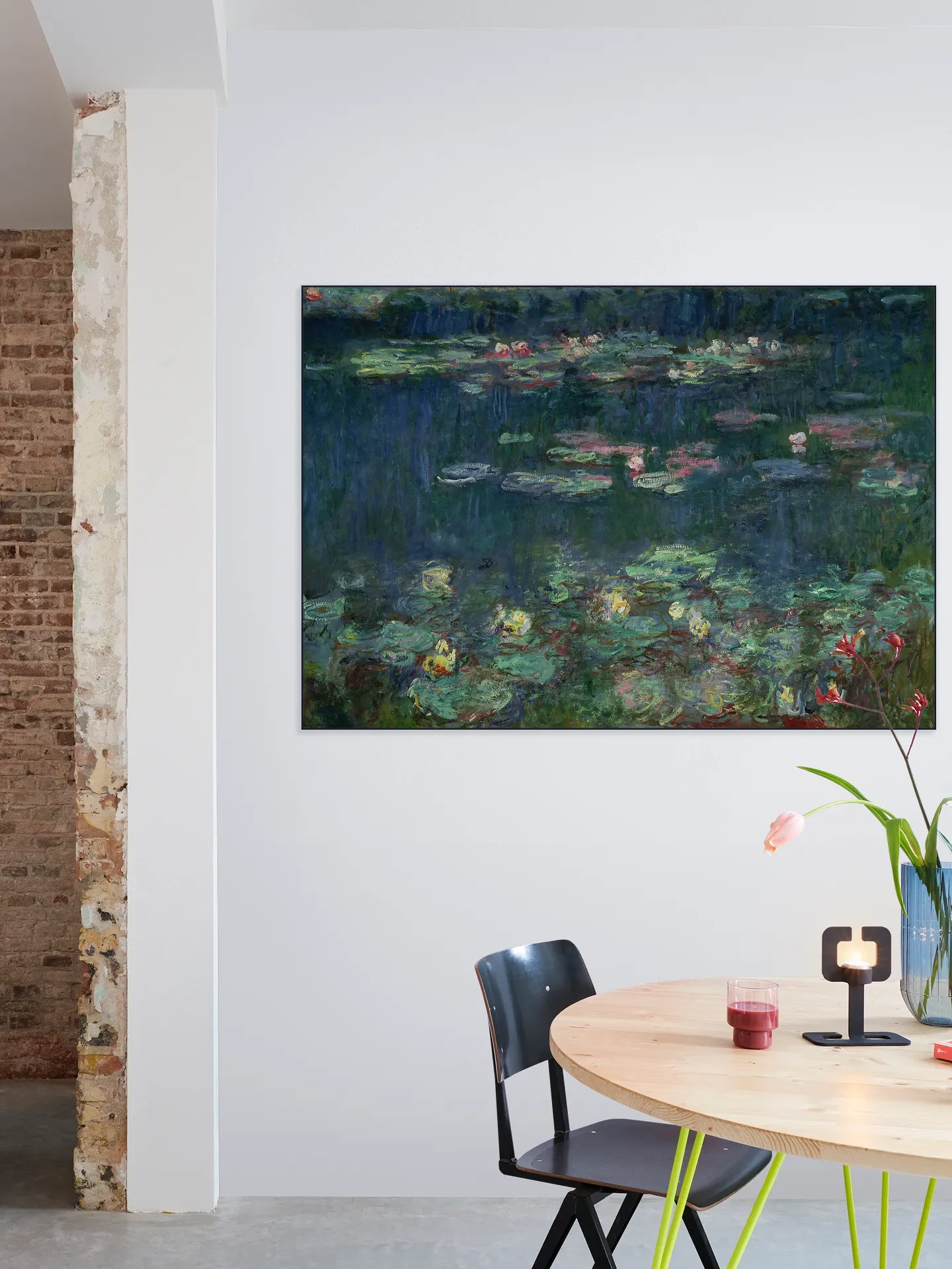 Waterlilies: Green Reflections - Detail