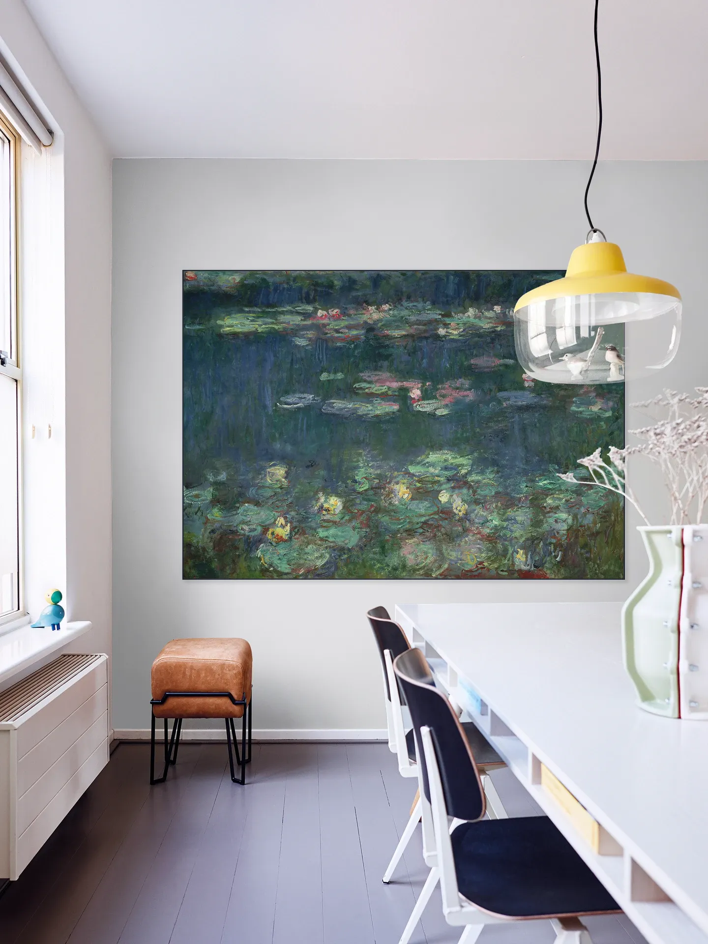 Waterlilies: Green Reflections - Detail