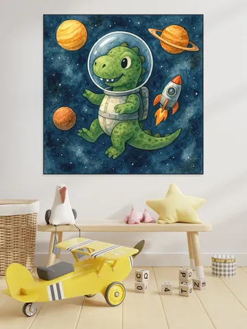 Astronaut Dino in de Ruimte