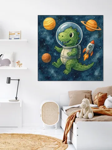 Astronaut Dino in de Ruimte