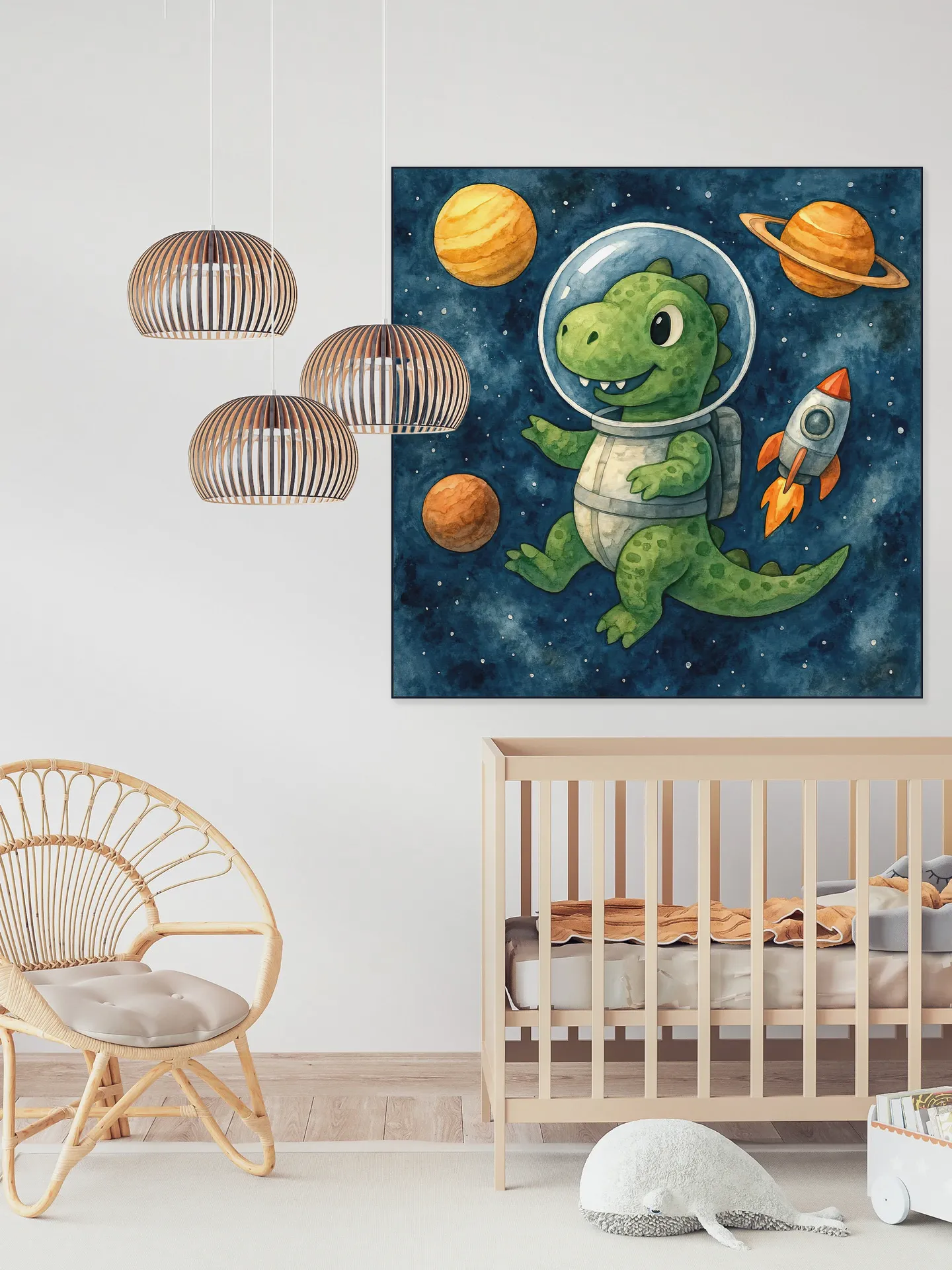 Astronaut Dino in de Ruimte