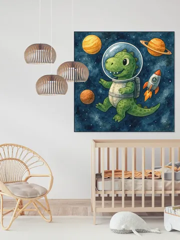 Astronaut Dino in de Ruimte