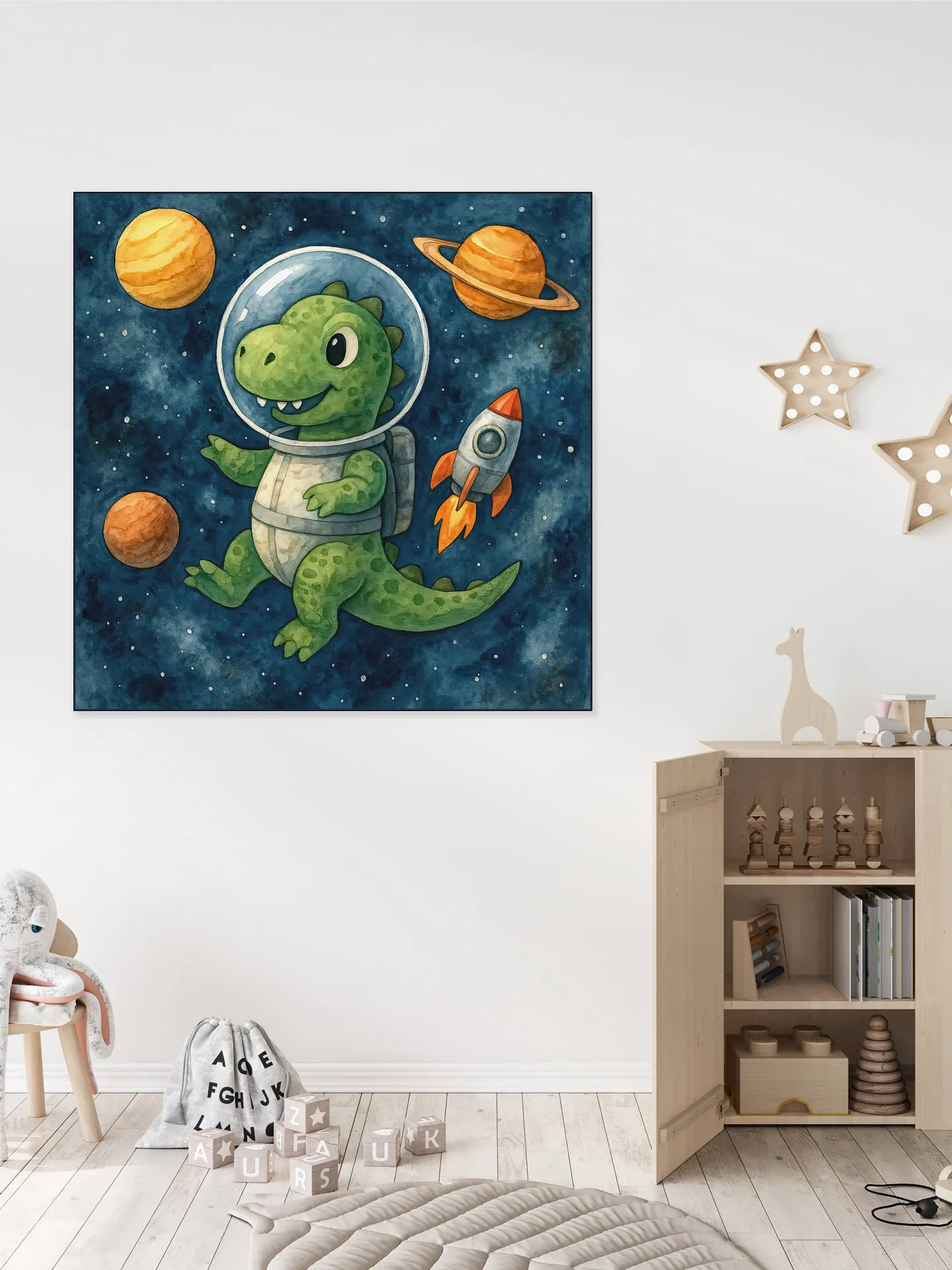Astronaut Dino in de Ruimte