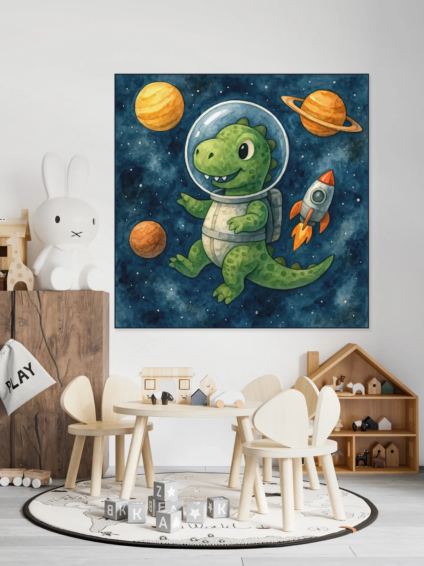 Astronaut Dino in de Ruimte