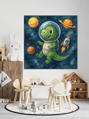 Astronaut Dino in de Ruimte