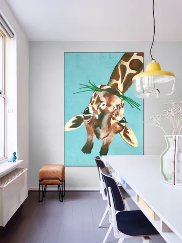 Giraffe upside down