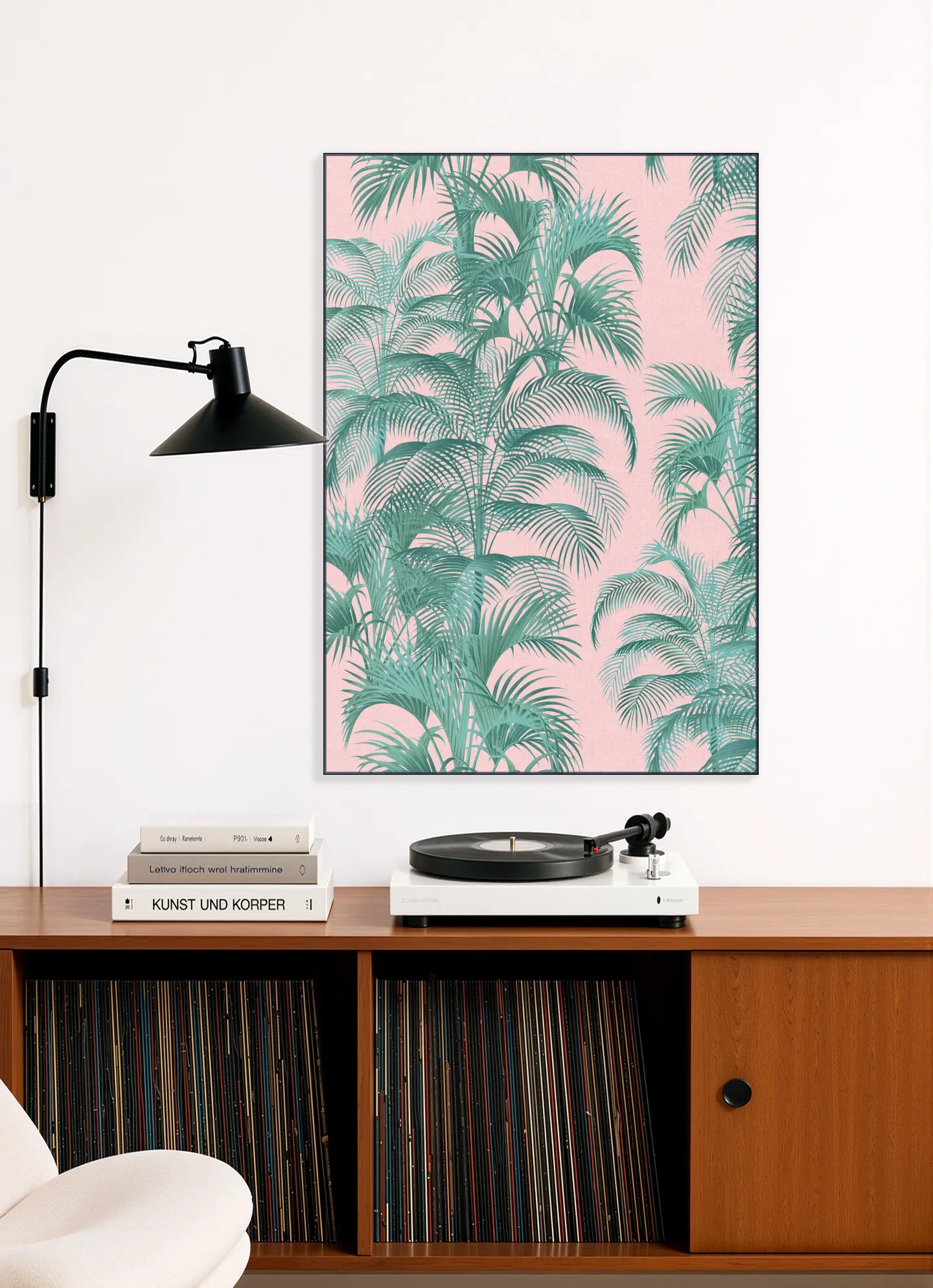 Tropical Palm Leaves - pink