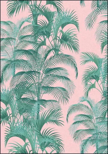 Tropical Palm Leaves - pink