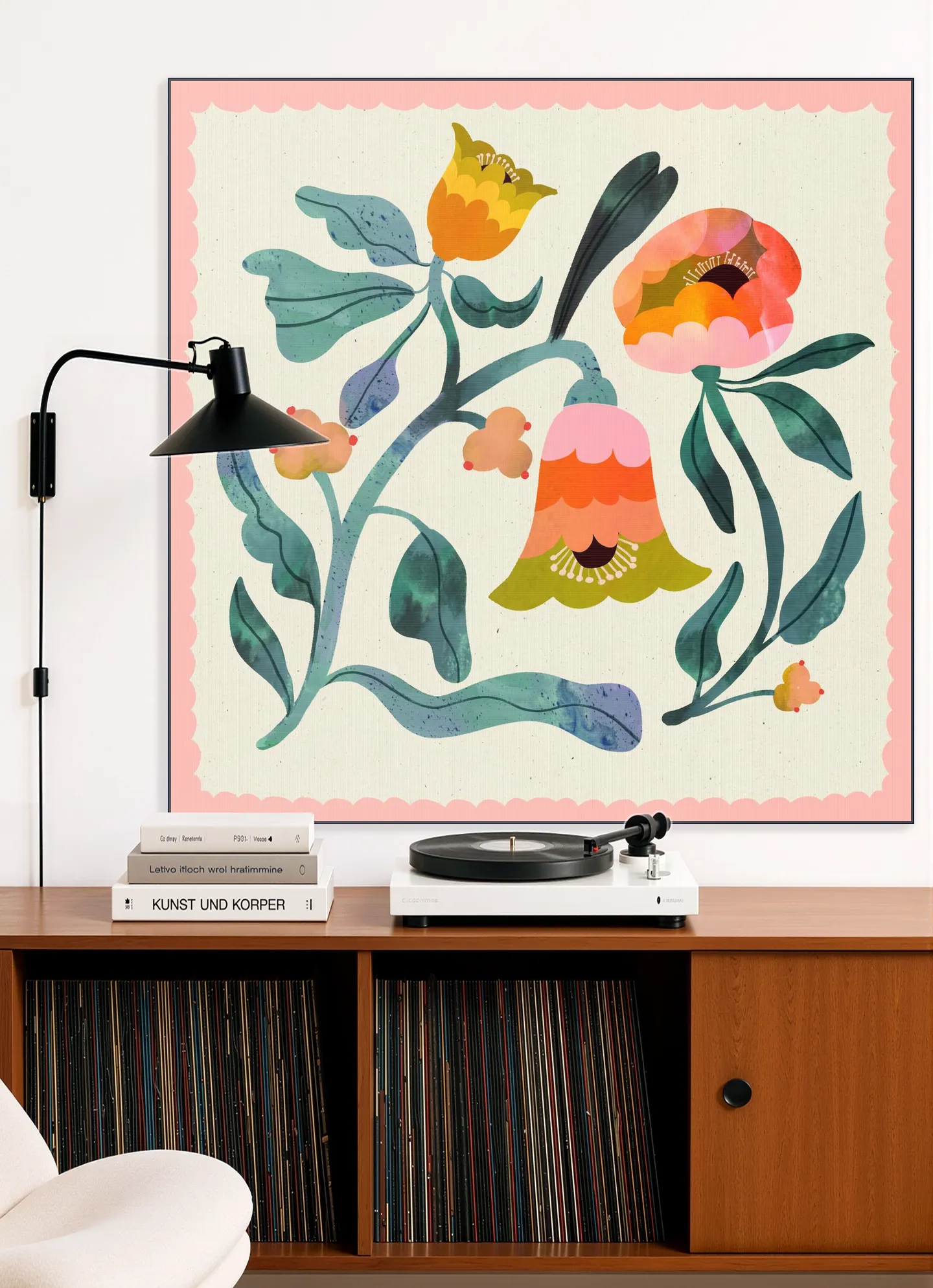 Pastel Peach Flower