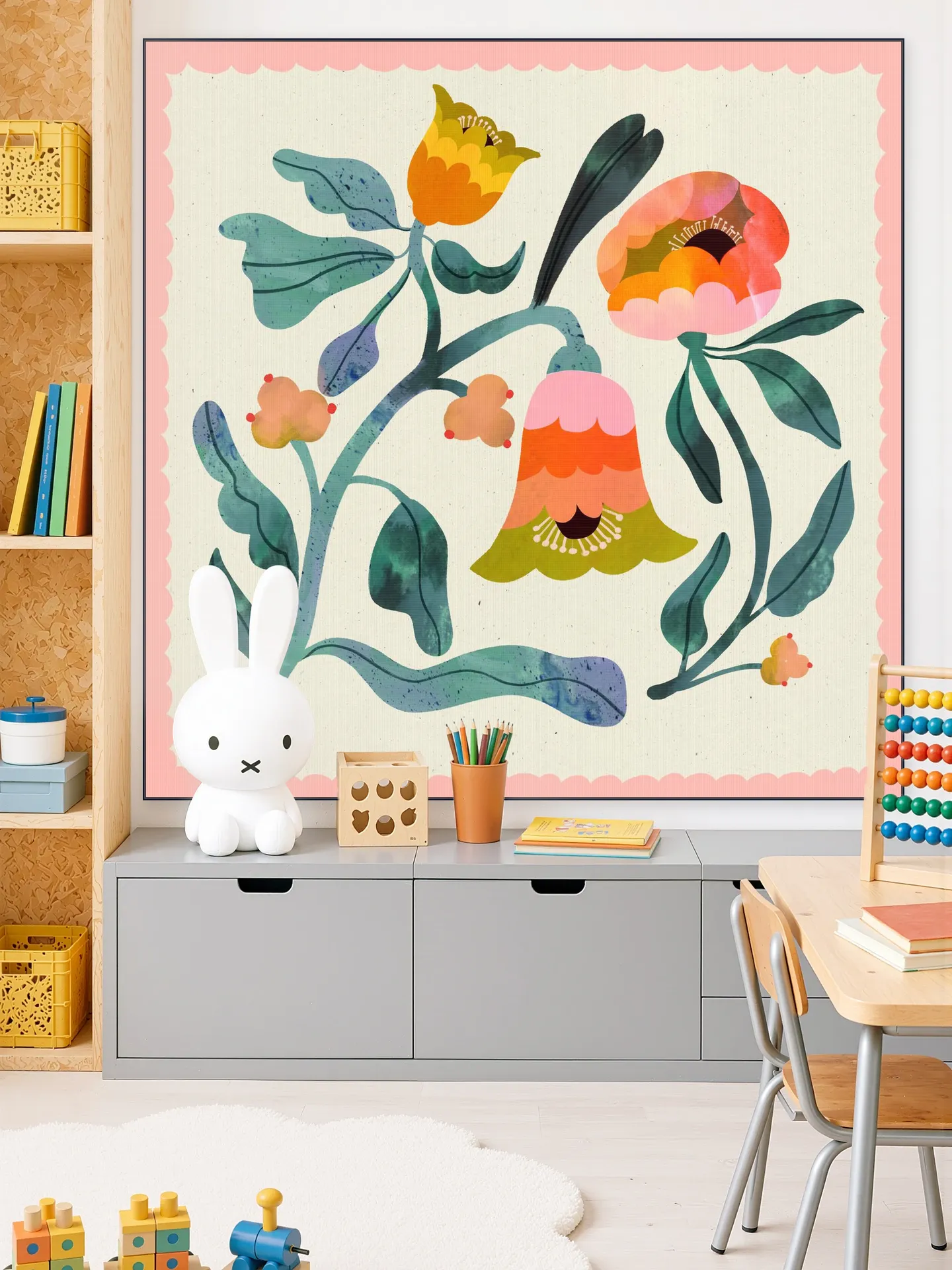Pastel Peach Flower