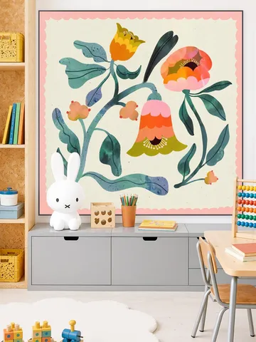 Pastel Peach Flower