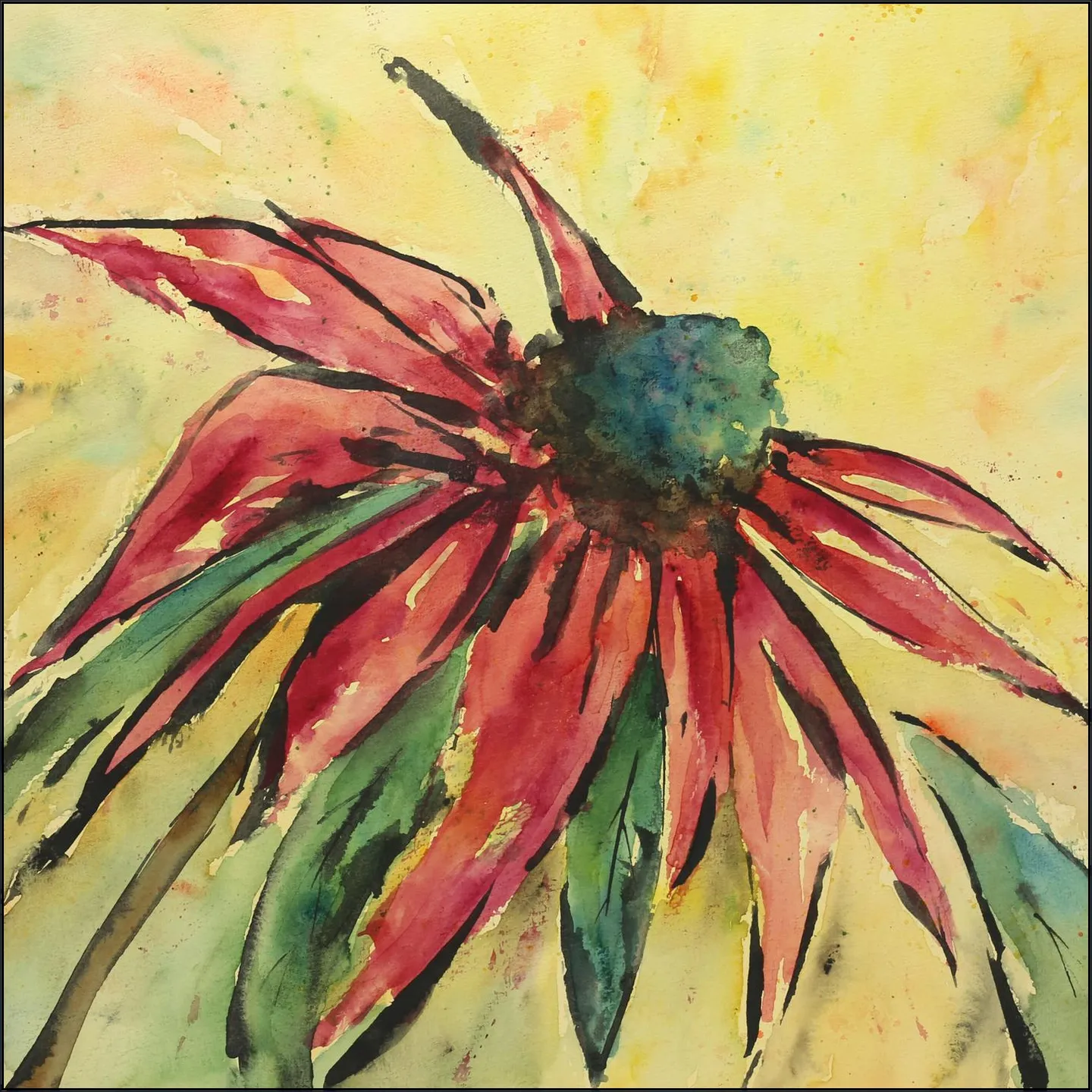 The Red Wild Flower