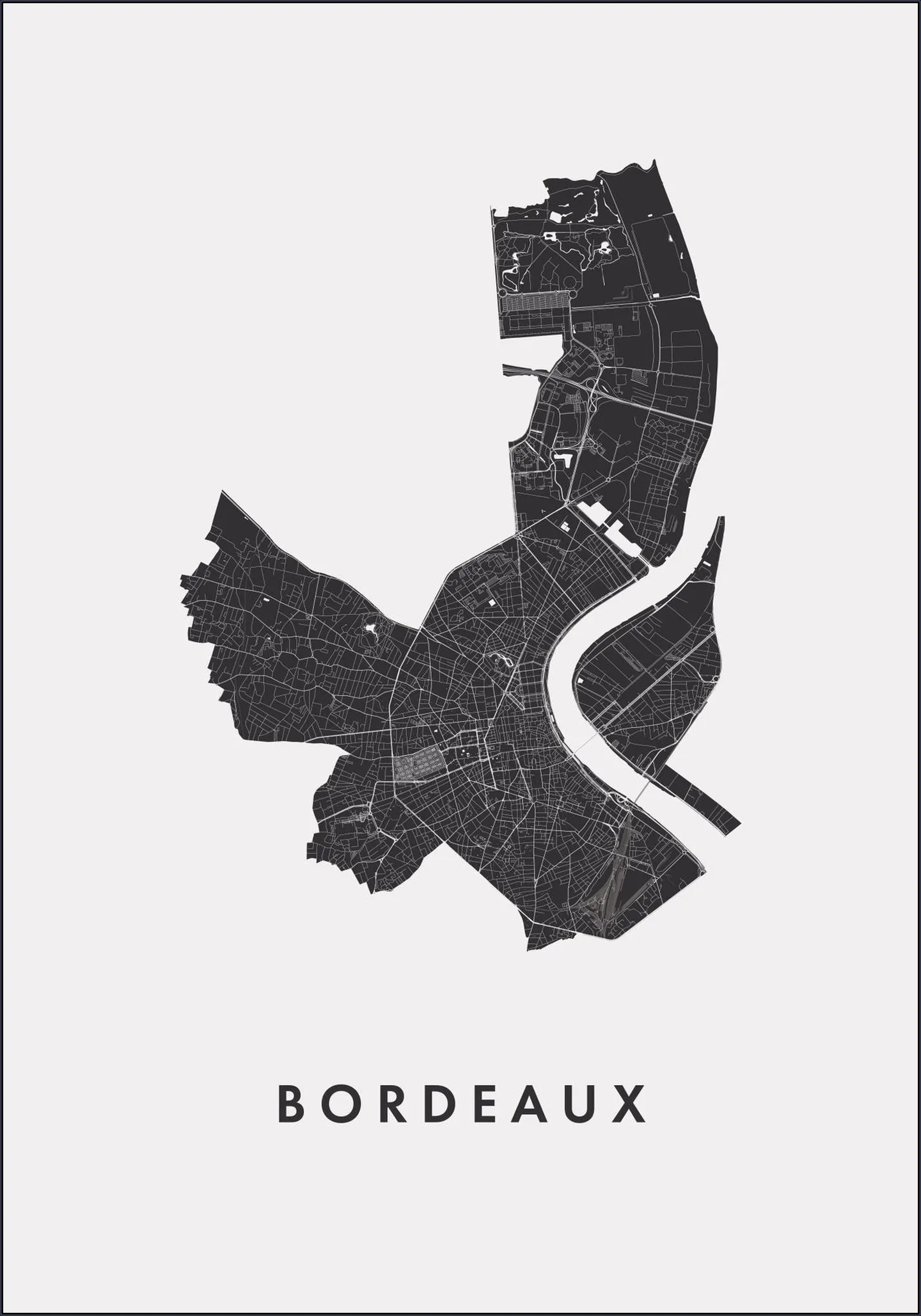 Bordeaux City Map
