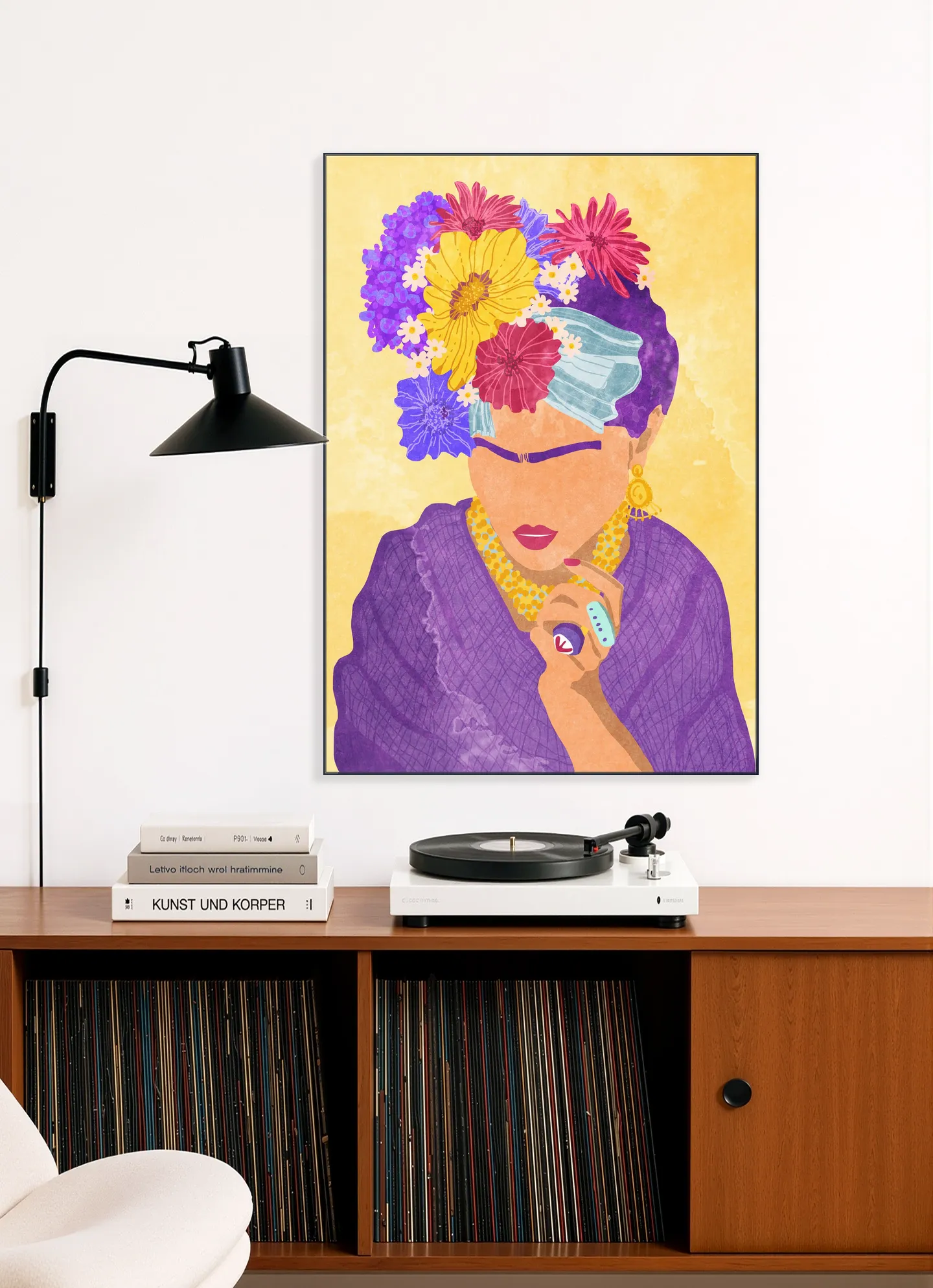 Frida and Flowers