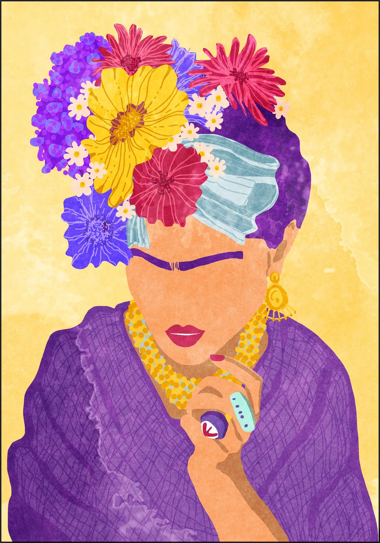 Frida and Flowers