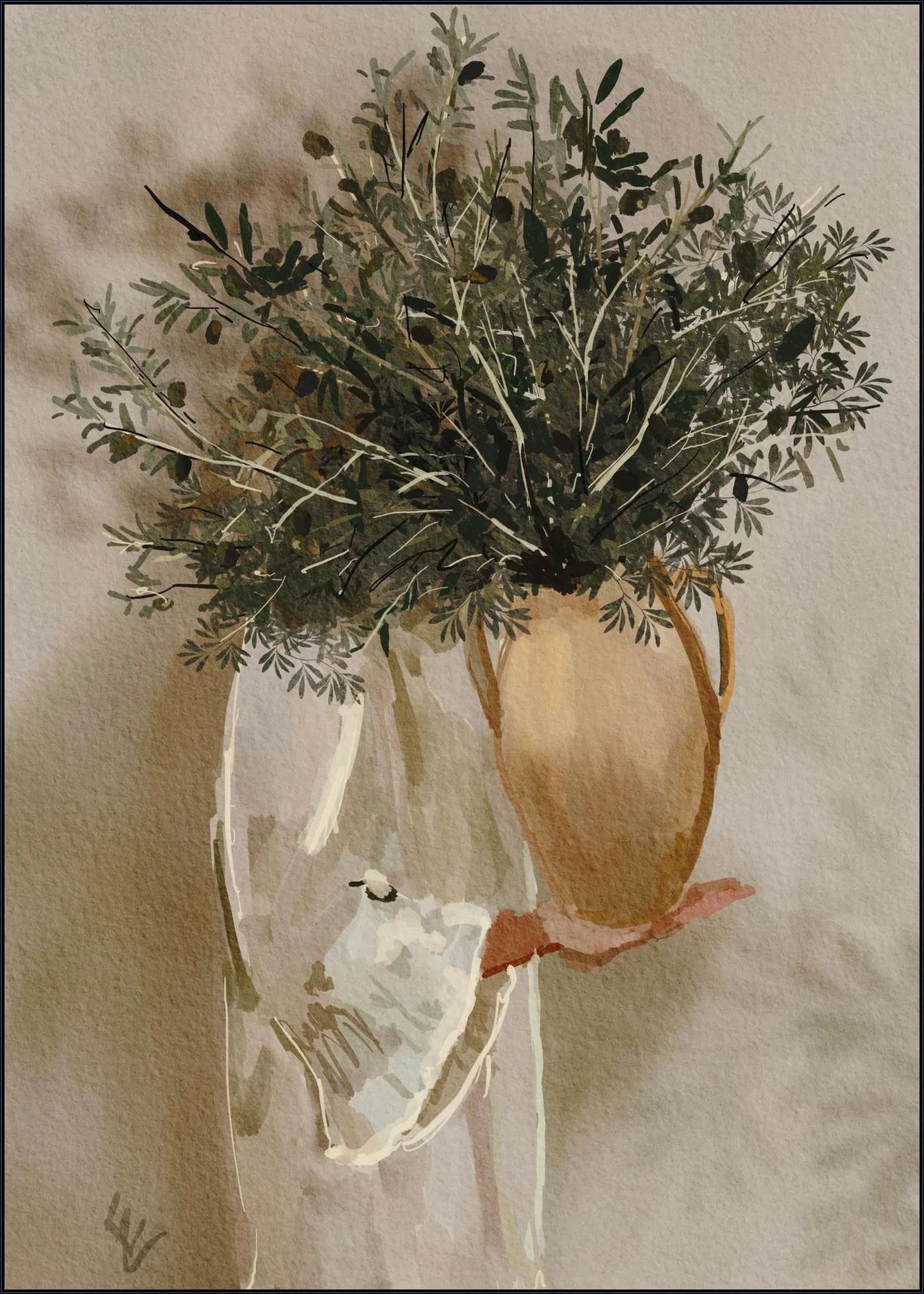 Olive lady