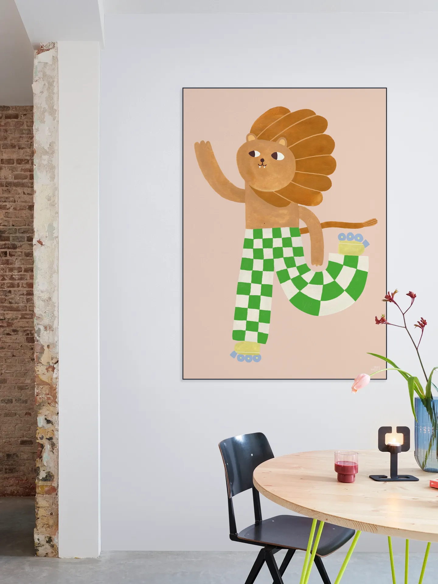 Skating Lion