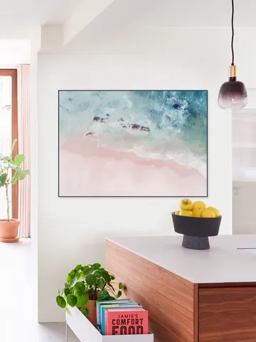 Aerial Ocean Pink Sand