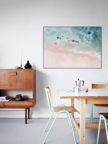 Aerial Ocean Pink Sand