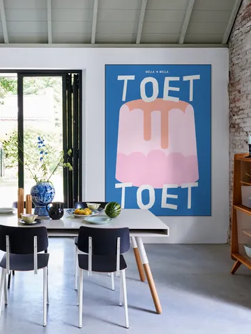 Toet blauw