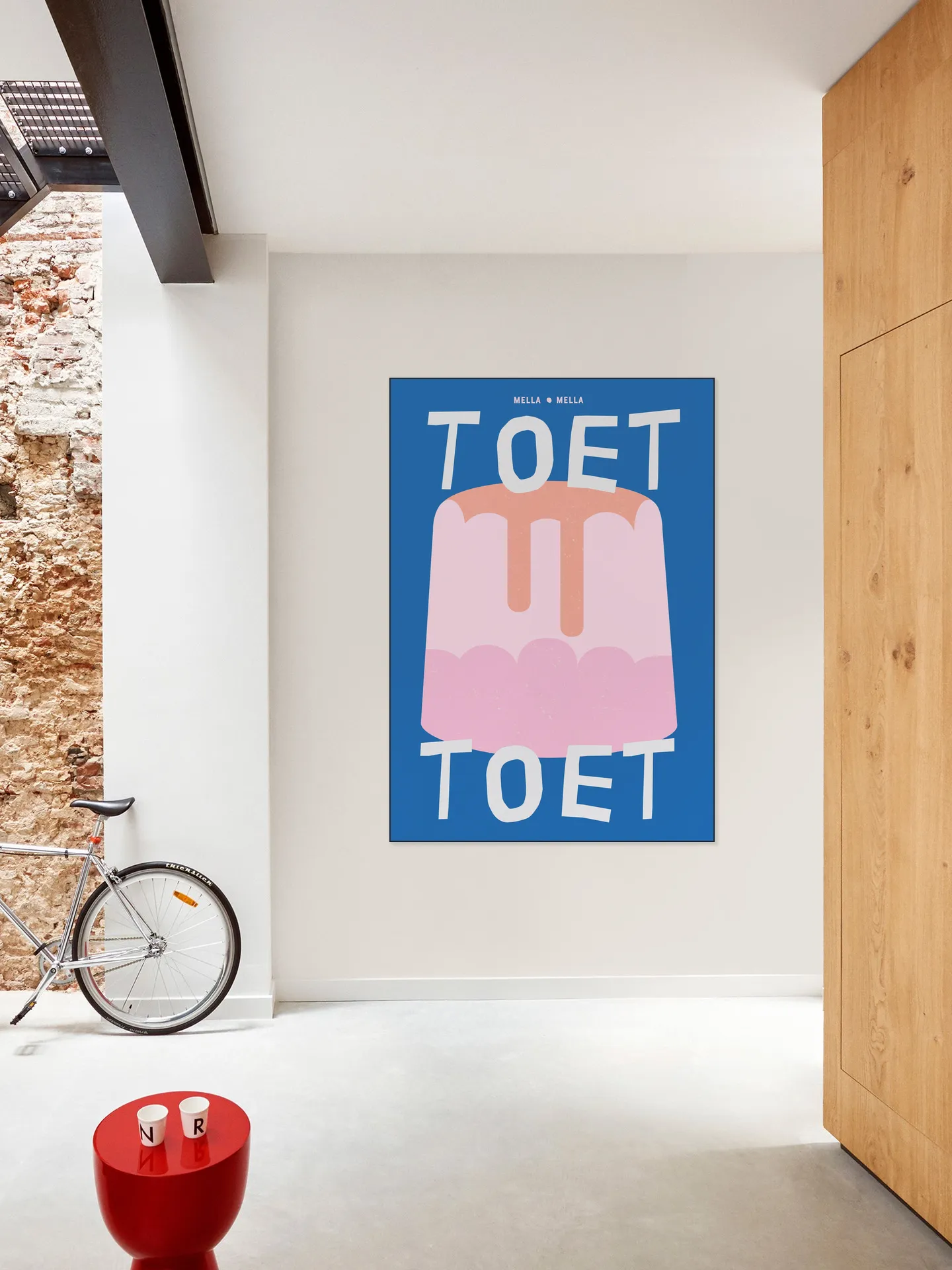 Toet blauw