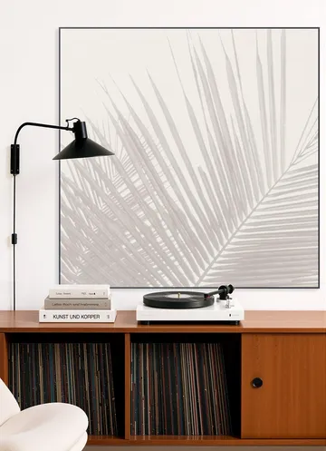 Neutral Tropical palm leaves