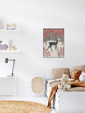 Fawn in a Winter Landscape