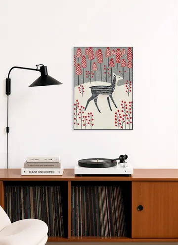 Fawn in a Winter Landscape