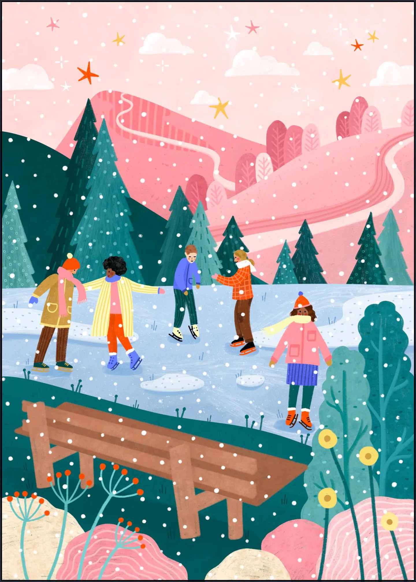 People Ice Skating