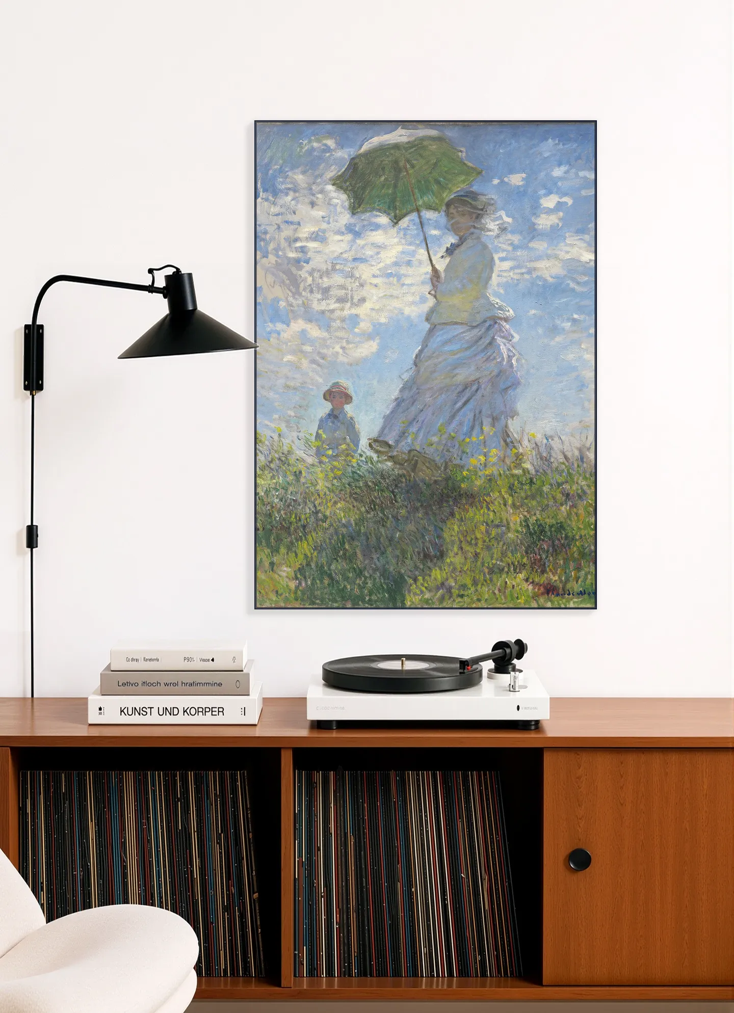 Women with a Parasol - Madame Monet and Son