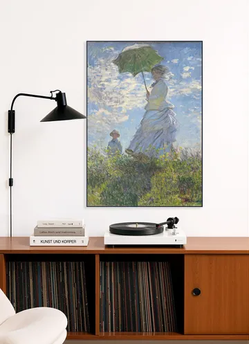 Women with a Parasol - Madame Monet and Son