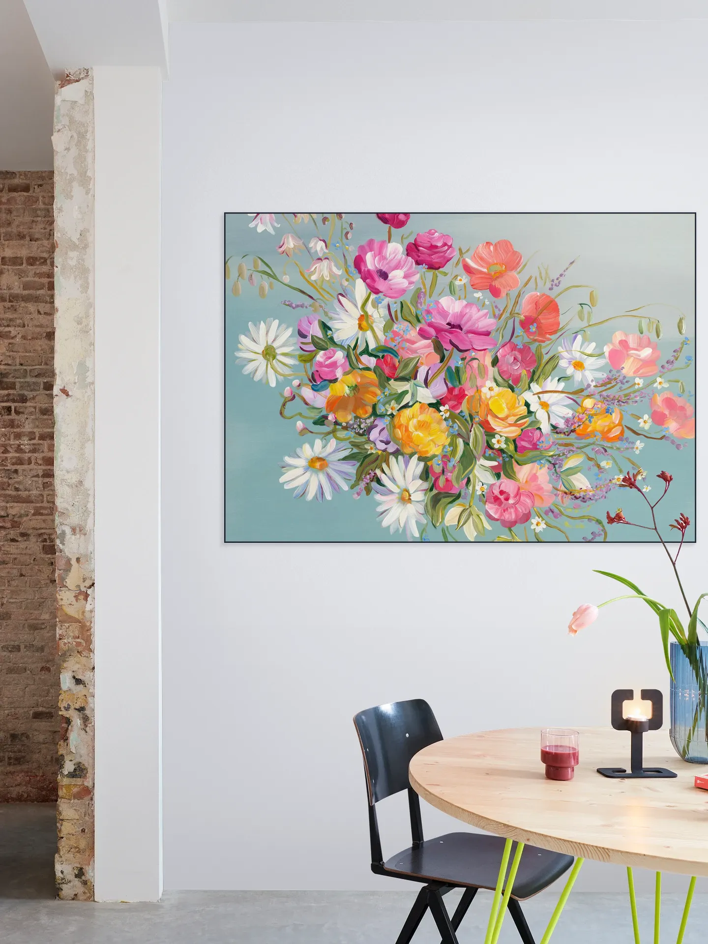 Blooms On Blue