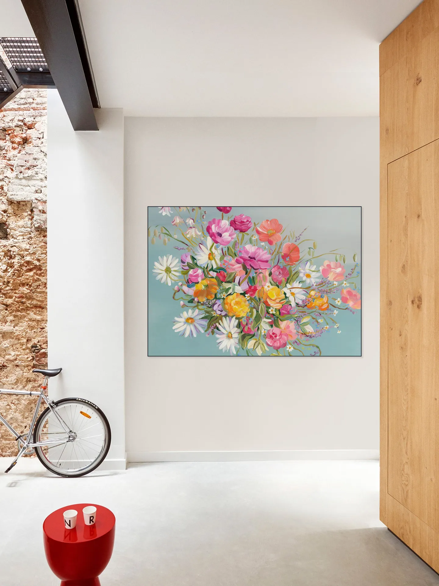 Blooms On Blue