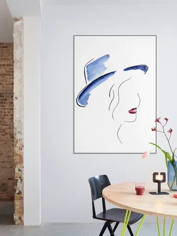 Lady with the Blue Hat