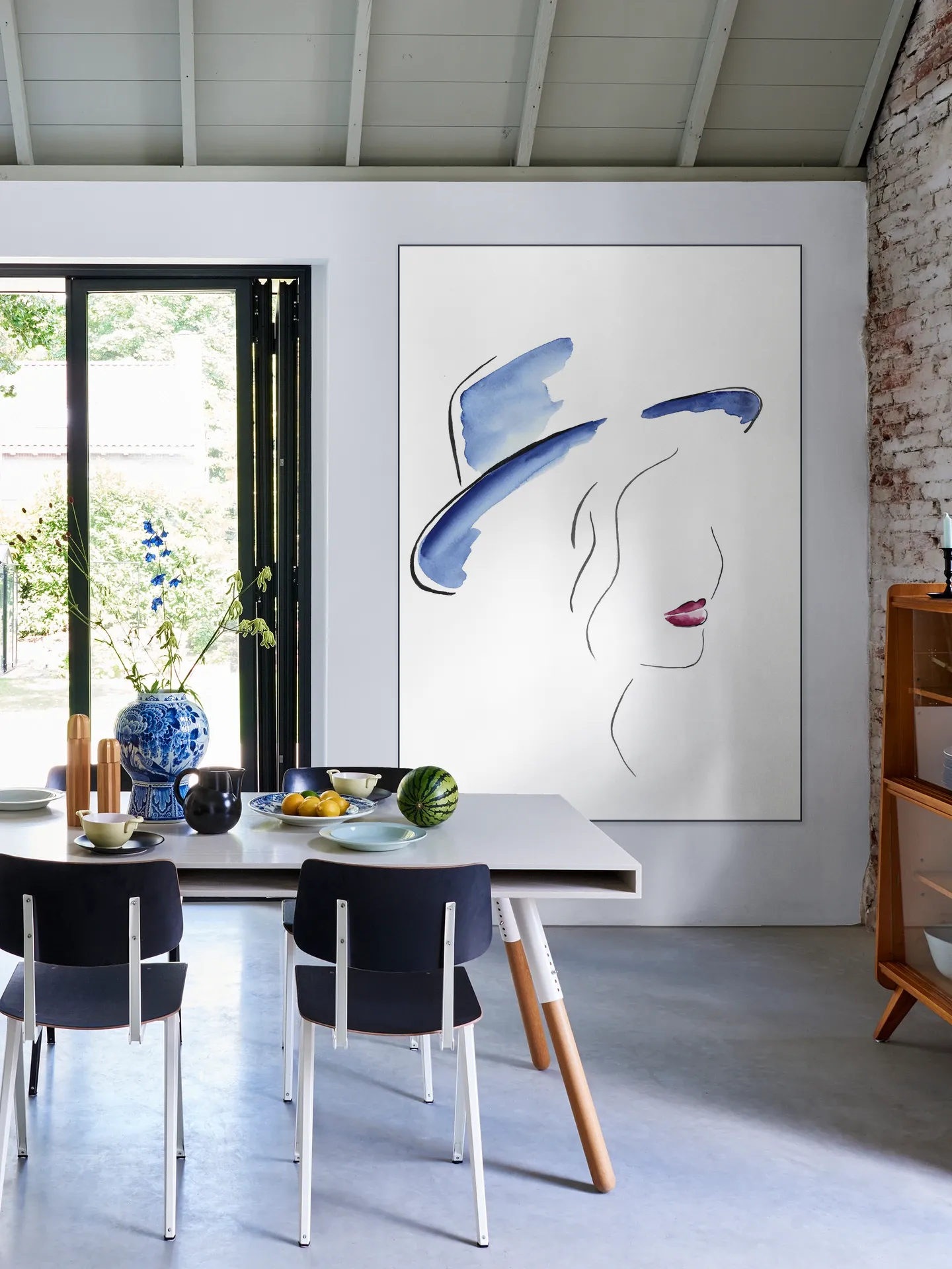 Lady with the Blue Hat
